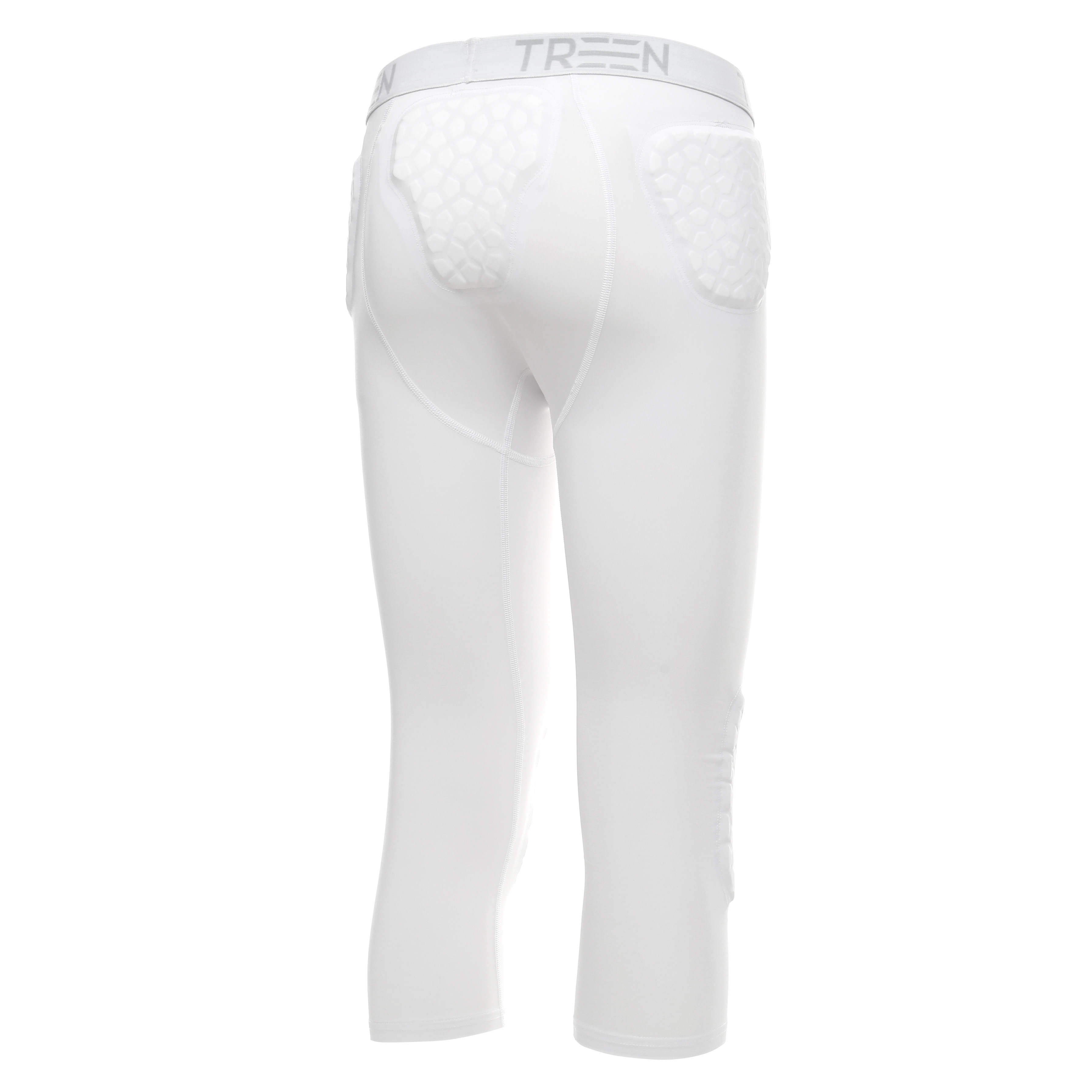 3/4-Lenght Tights With Pads WHITE – Treen